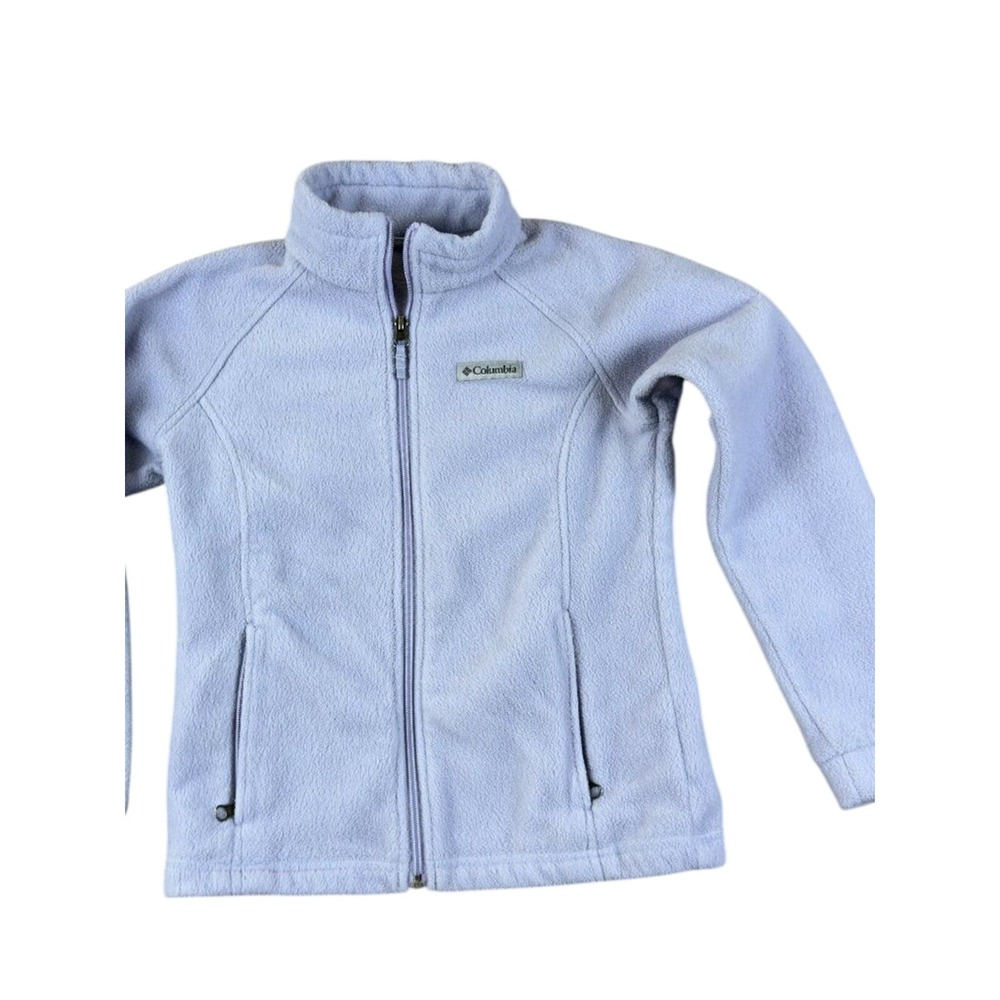 Columbia Girls 10/12 Full Zip Fleece Light Lavender